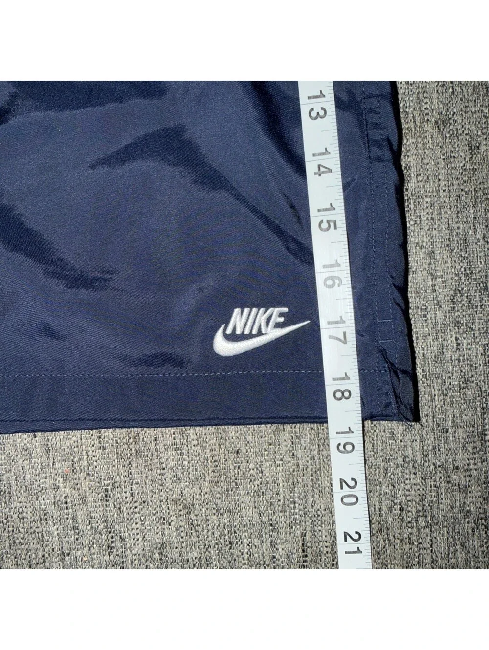 Nike Club Flow Men’s XL Woven Lined Shorts Obsidian/White FN3307-451 New